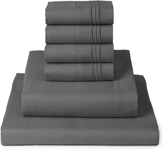 Mellanni Queen Sheet Set - 6-Piece Iconic Collection Bedding