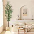 Artificial Olive Tree 8FT Tall Faux Olive Tree - Realistic Silk