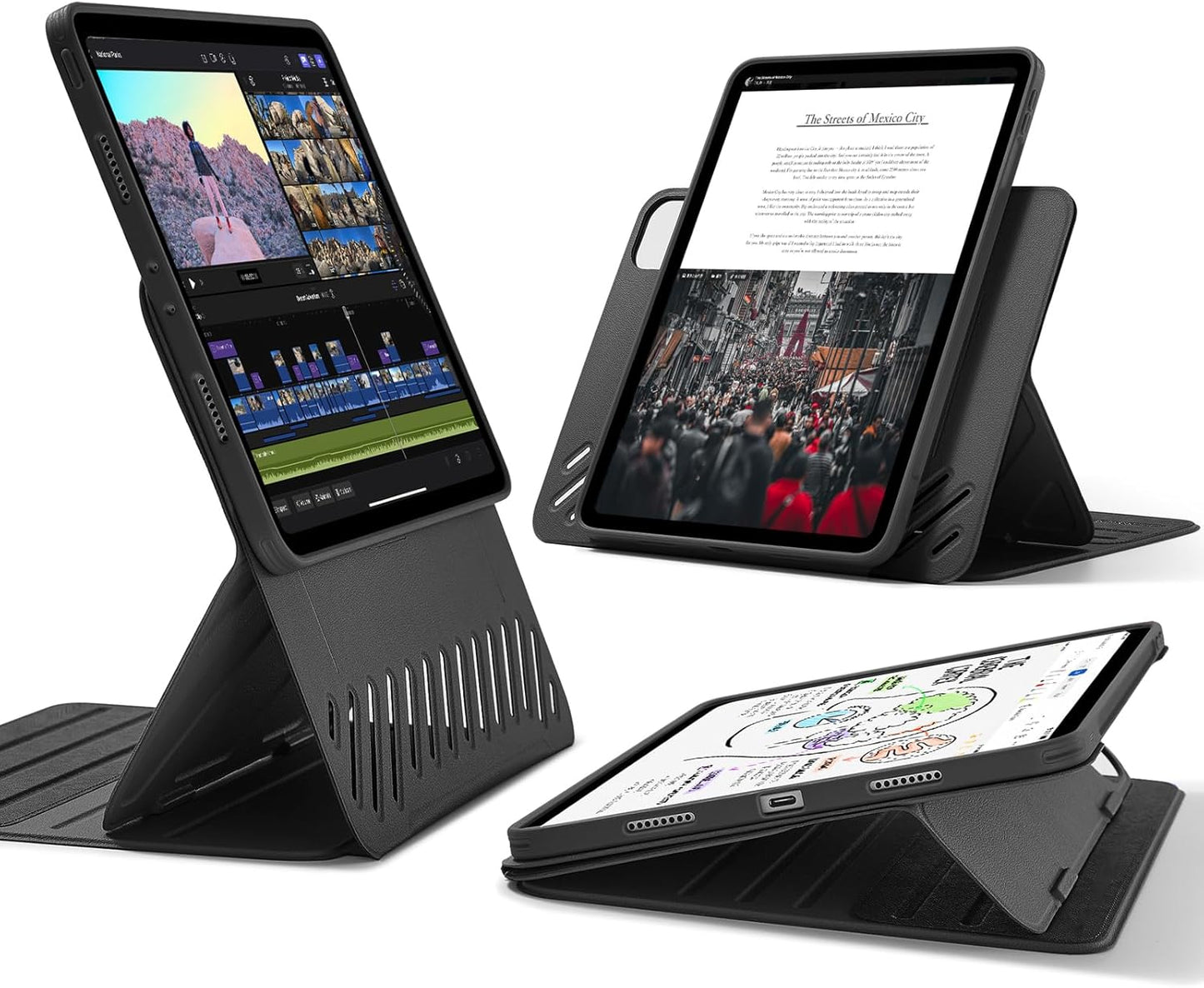 ESR iPad Pro 12.9 Case with Magnetic Cover and Adjustable Stand