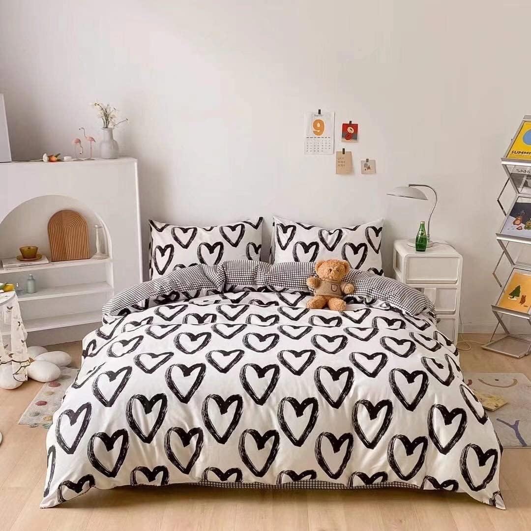 Houseri Black and White Comforter Set Full for Teens