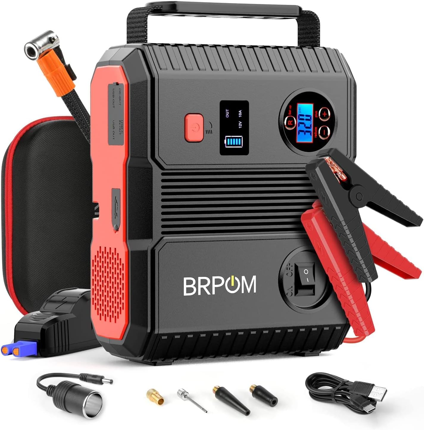 Ultimate Power Combo: Car Jump Starter & Air Compressor