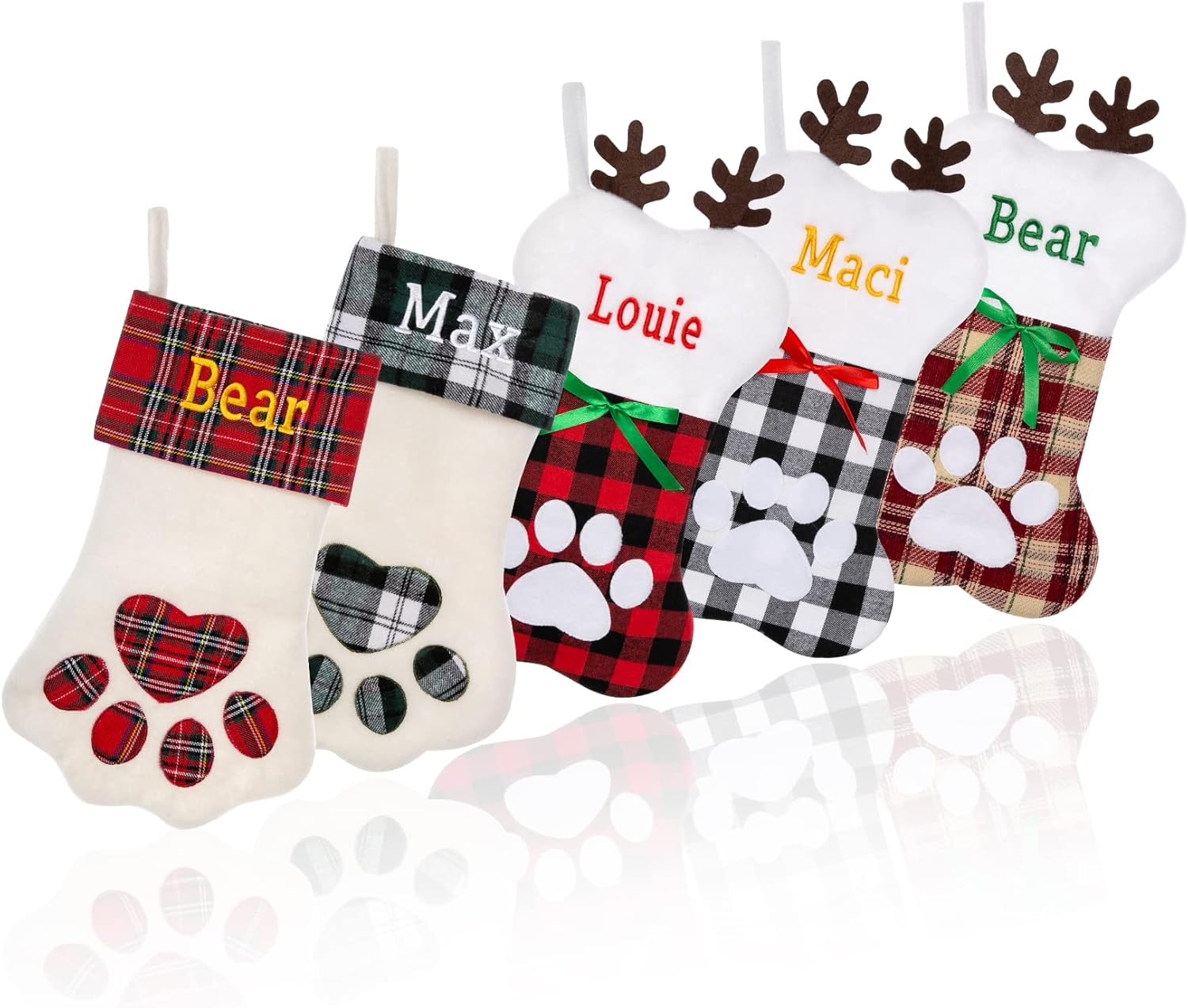 Personalized Christmas Stocking Custom Knitted for Family Pets