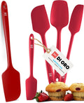 DI ORO Silicone Spatula Set 5-Piece - Heat Resistant, Seamless Design