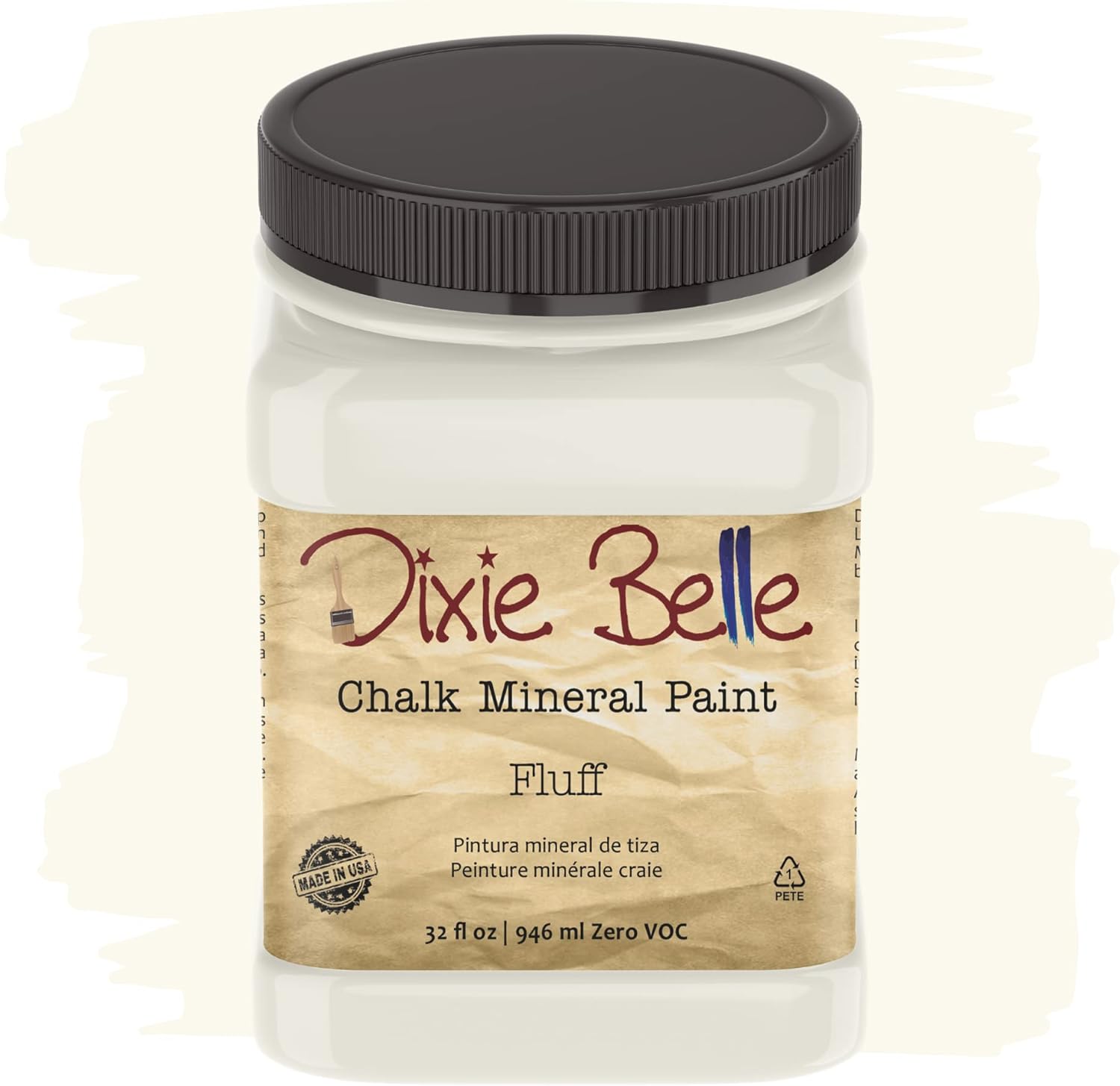 Chalk Finish Furniture Paint Fluff by Dixie Belle - 32oz Matte