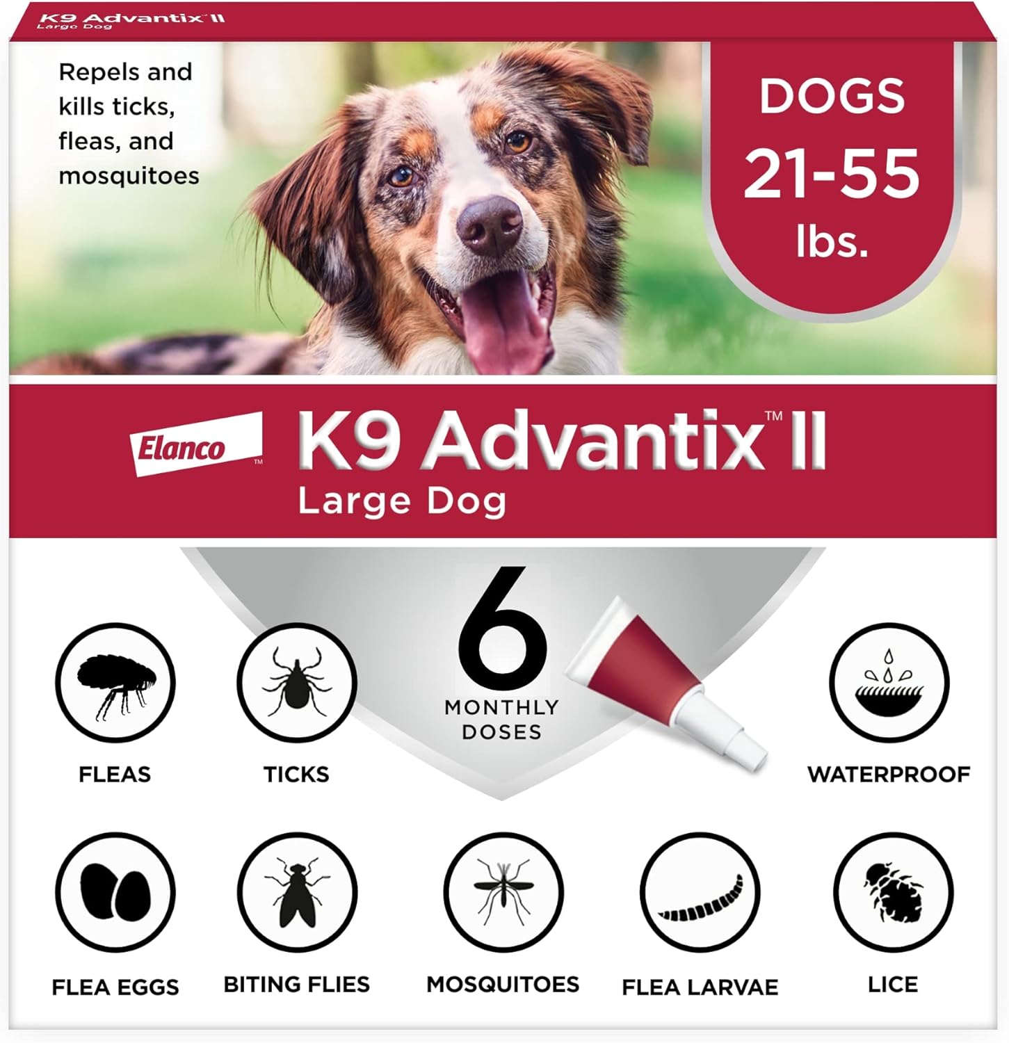 K9 Advantix II Large Dog Flea, Tick & Mosquito Treatment