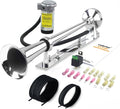 12V 150DB Air Horn Single Trumpet Kit - Powerful Warning Horn