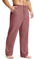 Men's Cotton Sweatpants with Zipper Pockets - Comfortable Everyday dry