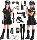 Girls Police Officer Costume with Deluxe Accessories - Kid Cop Set