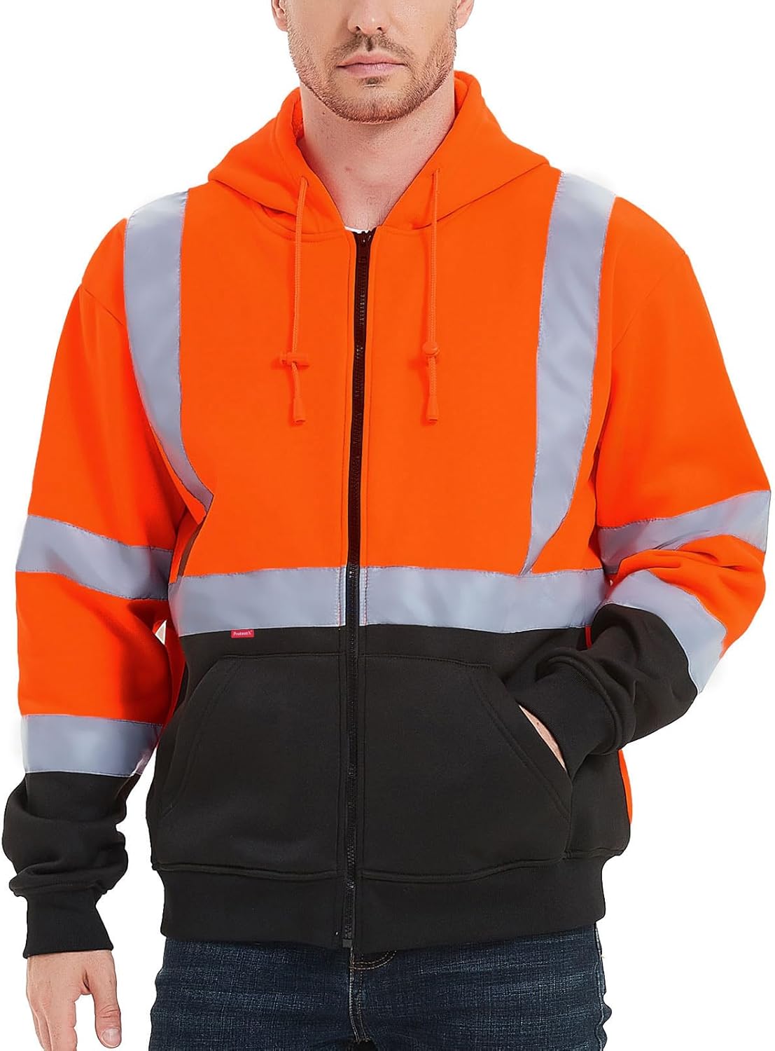 ProtectX Hi Vis Hoodie for Men Women - Safety Sweatshirt
