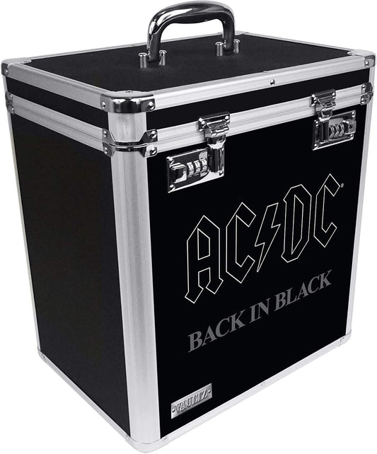 Vaultz Vinyl Record Storage Box - Secure 50 Album Organizer