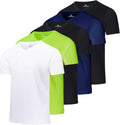 Men's Mesh Quick Dry V-Neck T-Shirt 5 Pack - Athletic Performance away