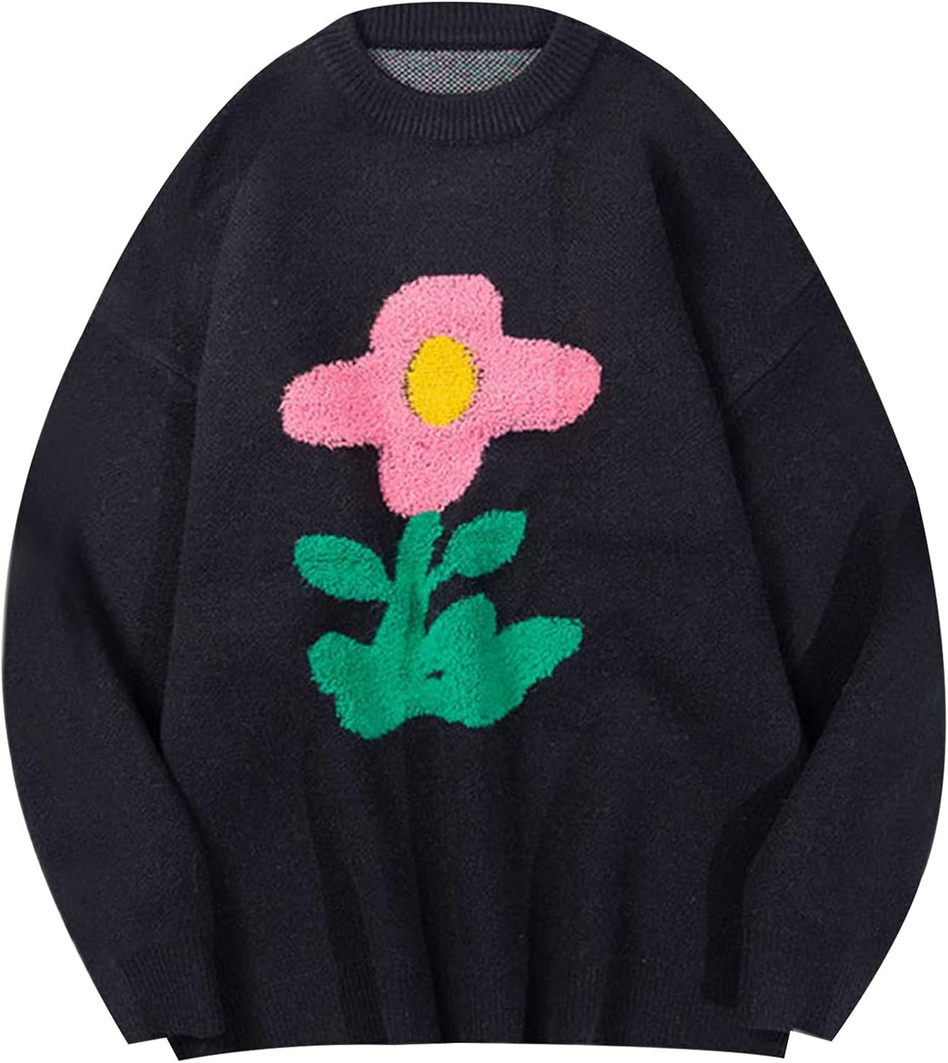 Yimoon Men Oversized Sweater Graphic Cable Knit Jumper Review