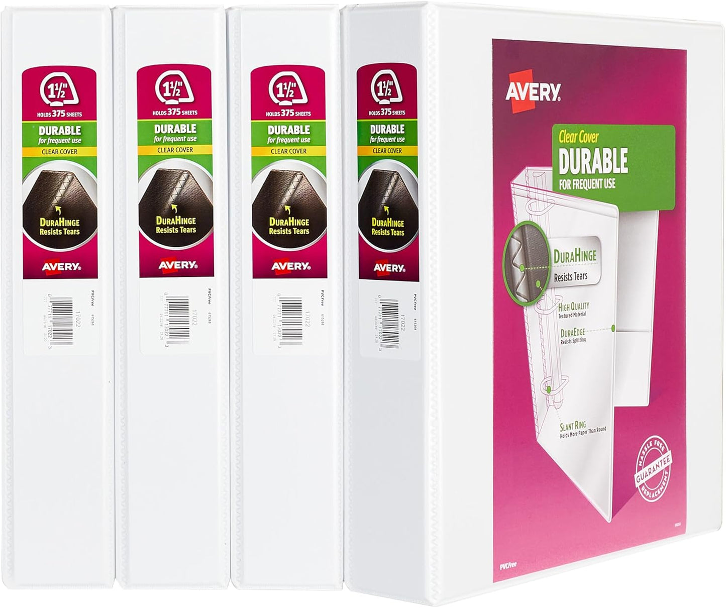 Avery Durable View 3 Ring Binders for Home and Office Use