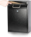 KYODOLED Steel Key Lock Mail Boxes Outdoor - Secure Large Wall Mount