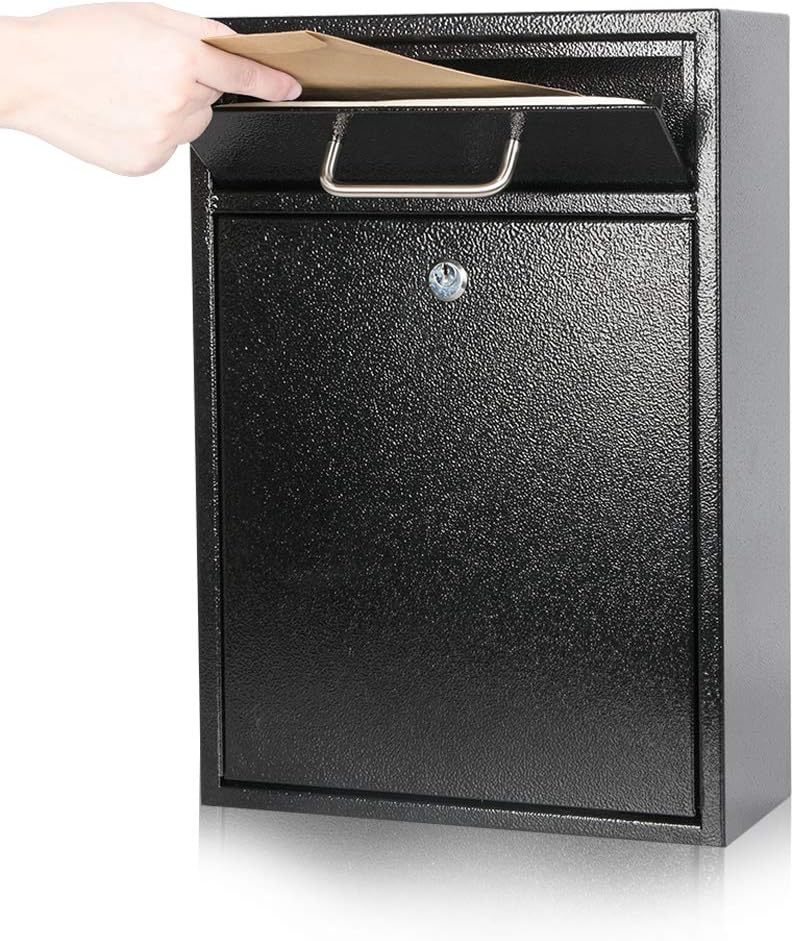 KYODOLED Locking Wall Mount Mailbox for Secure Outdoor Use