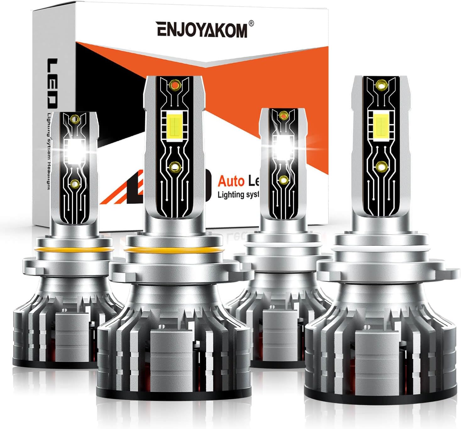 LED Headlight Bulbs for Honda Civic by ENJOYAKOM 9005 9006