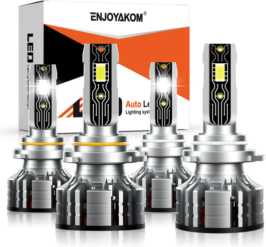 LED Headlight Bulbs for Honda Civic by ENJOYAKOM 9005 9006