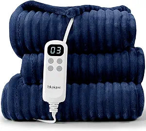 Heated Twin Blanket with 6 Heat Levels for Cozy Comfort