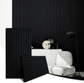 AKK-Star Wood Slat Acoustic Panels 2 Pack - 3D Soundproof Wall Panels