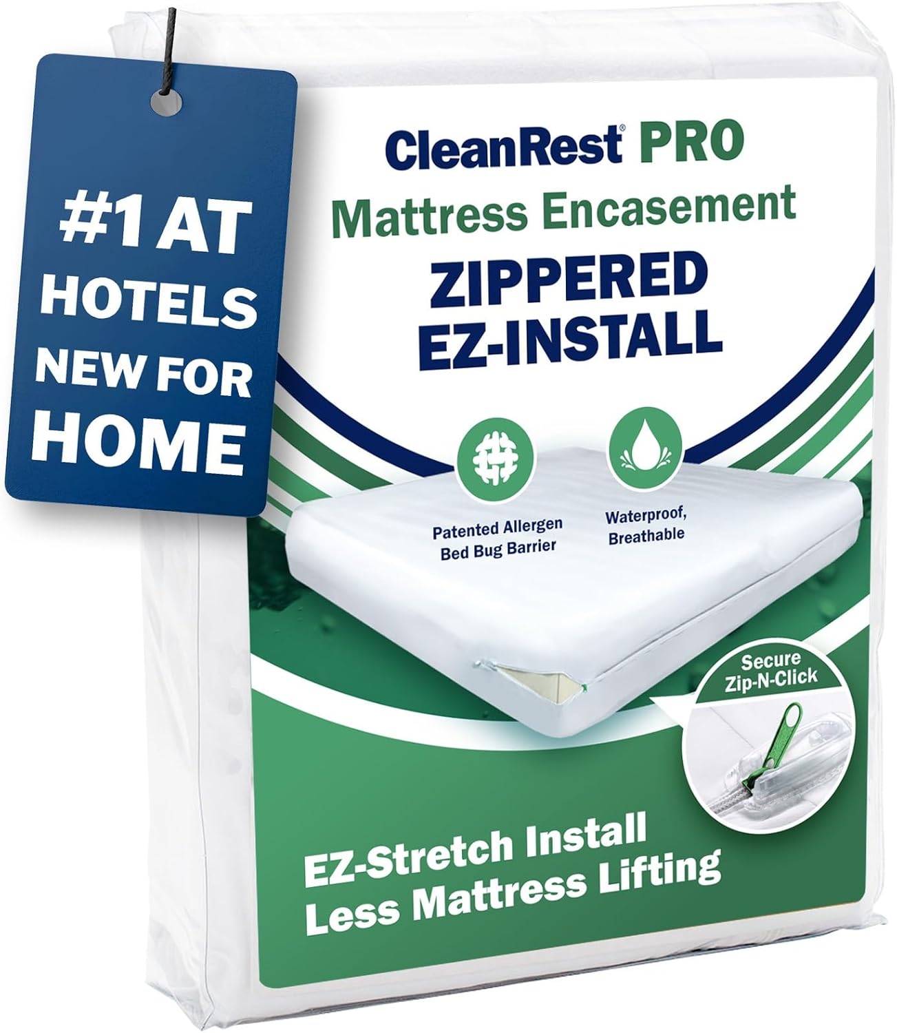 CleanRest PRO Mattress Encasement for Secure Bed Bug Protection