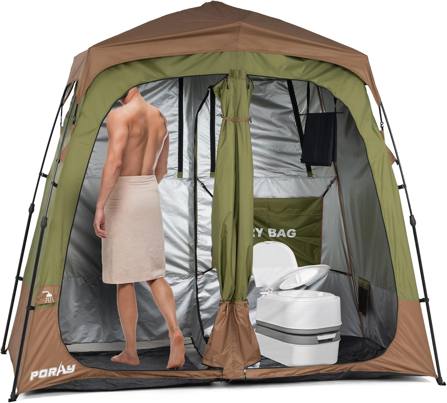 Deluxe Privacy Shelter with Drain Design