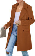 PRETTYGARDEN Long Blazer Jacket for Women - Lightweight Work to Casual