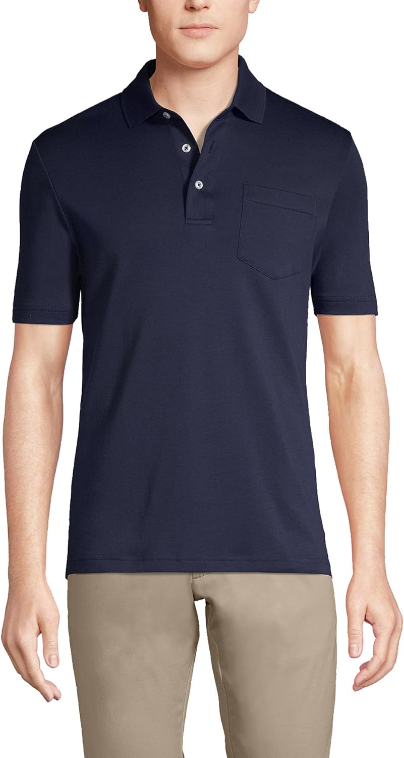 Lands' End Men's Short Sleeve Supima Cotton Polo Shirt Review