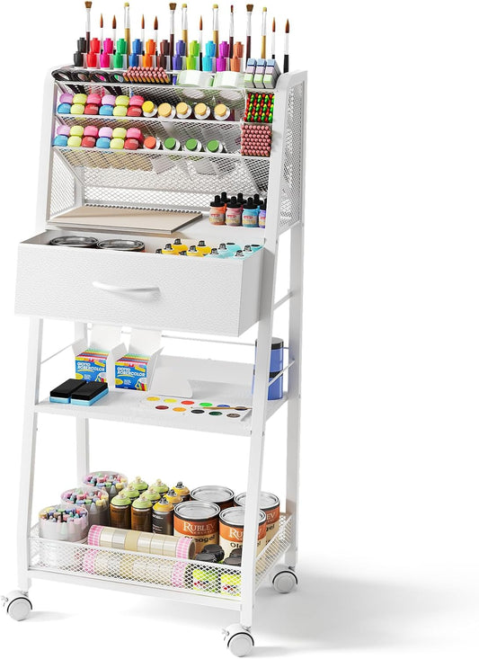 3 Tier Rolling Cart for Effortless Organization and Storage