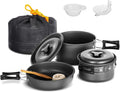 Lixada Non-Stick Camping Cookware Set - Lightweight & Stackable!