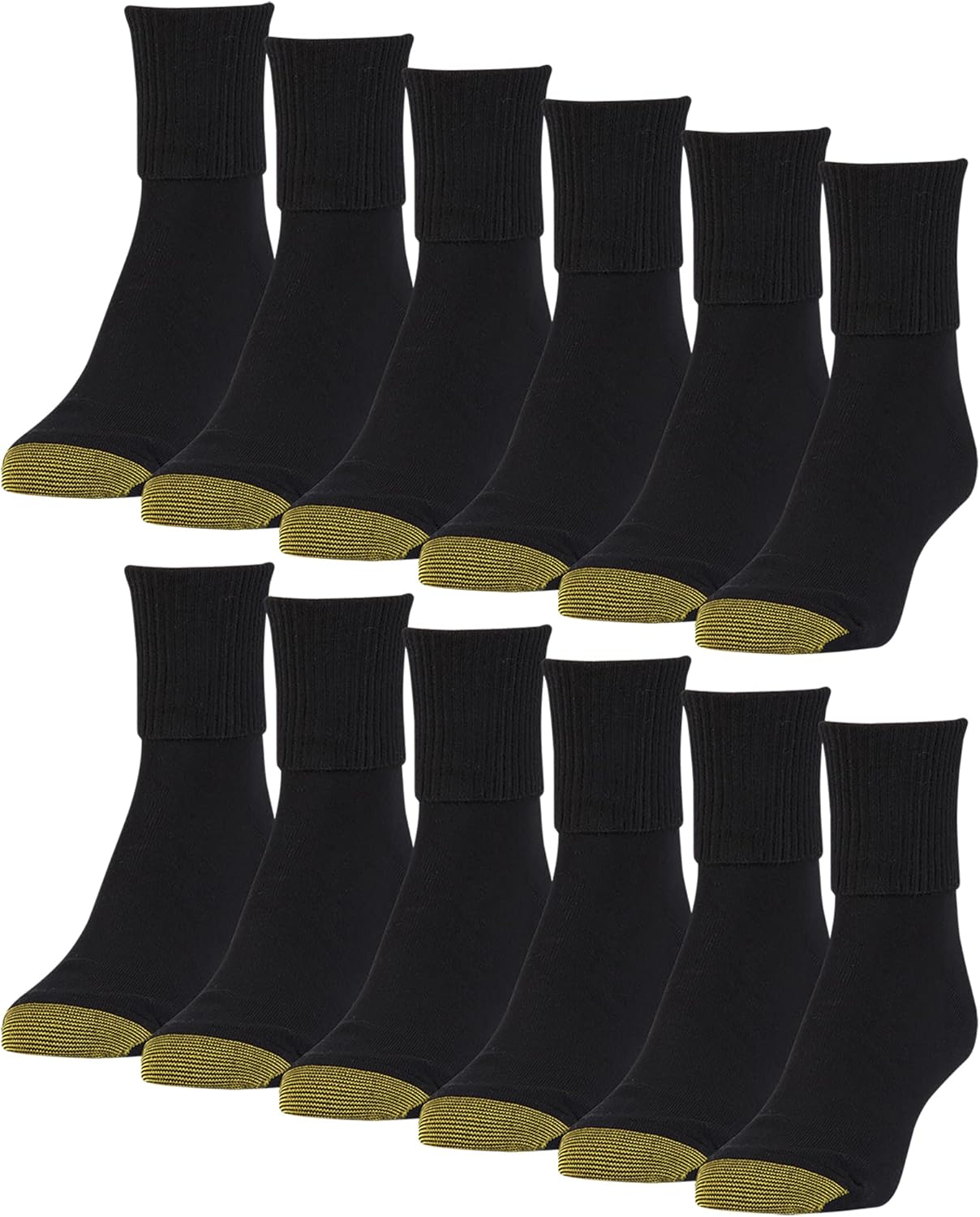 GOLDTOE Women's Classic Turn Cuff Socks for Comfort and Style