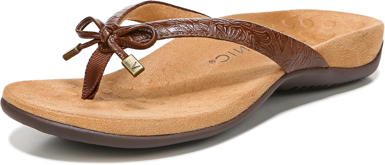 Vionic Women's Rest Bella Toe Post Sandal - Supportive Flip Flops