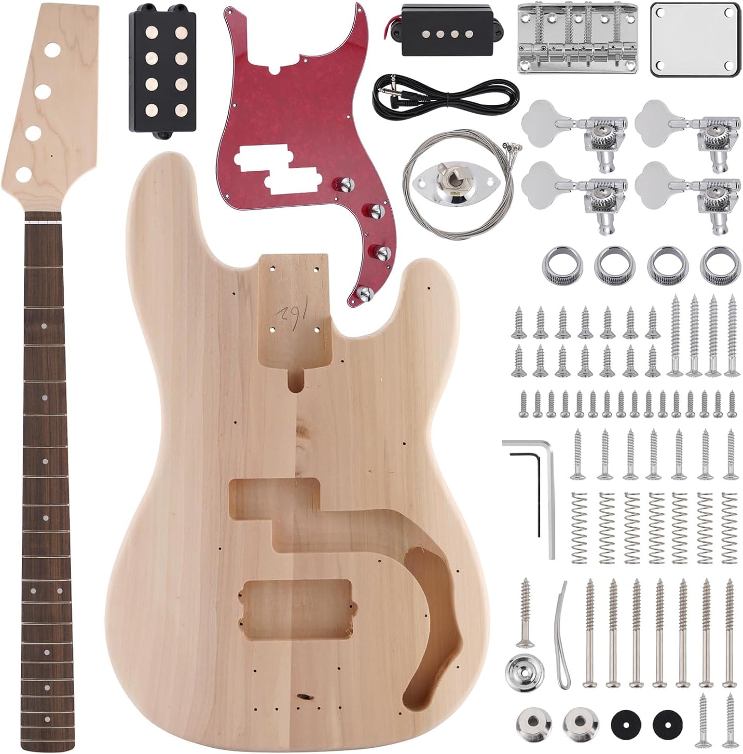 ZEFF DIY Electric Bass Kit: All Accessories Included