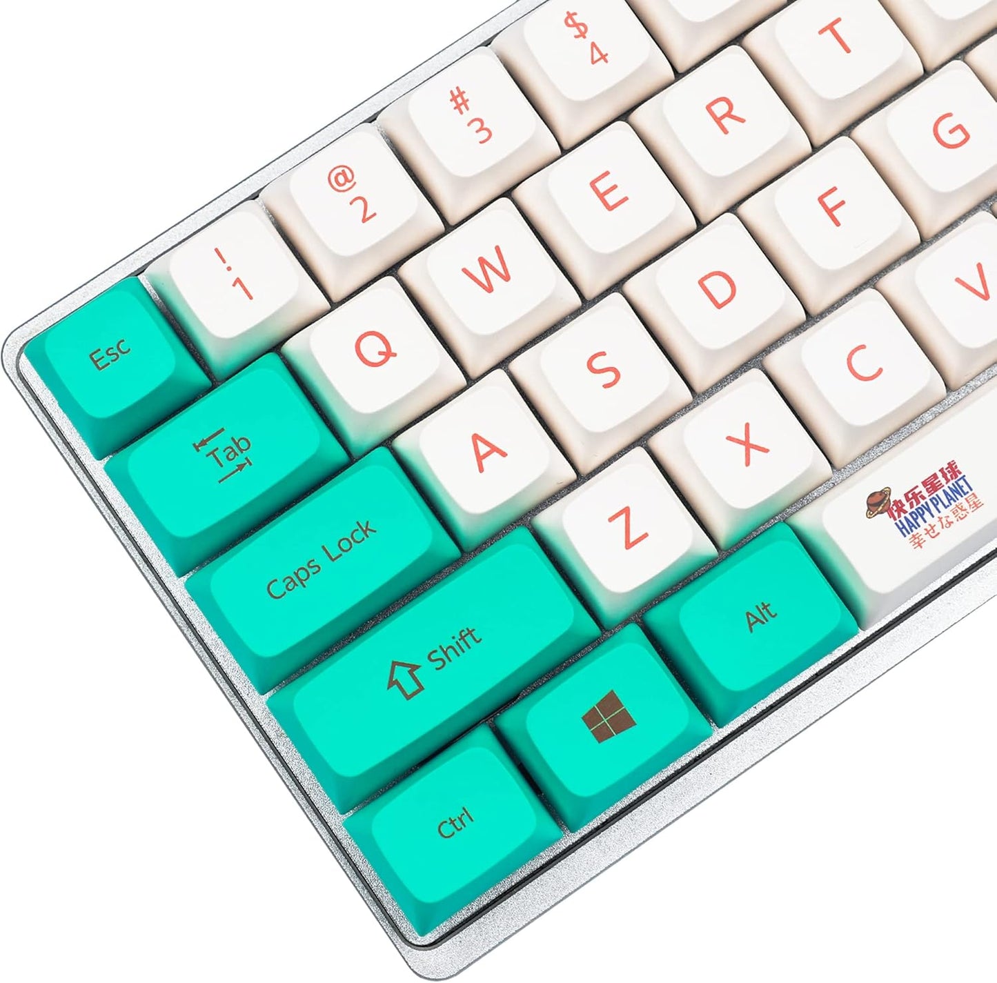 YMDK Dye Sub ZDA Keycaps for MX Keyboards - Durable PBT Set