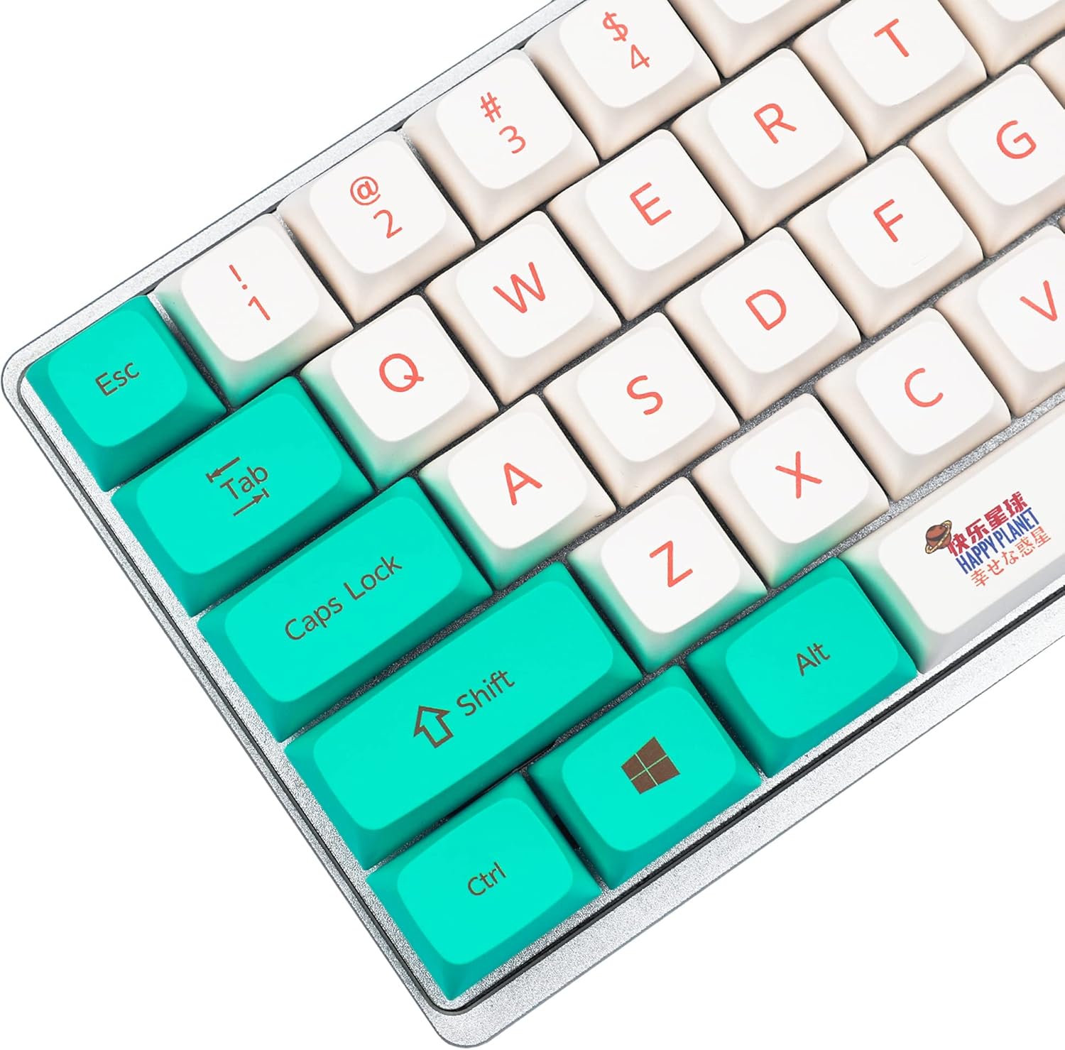 YMDK Dye Sub ZDA Keycaps for MX Keyboards - Durable PBT Set
