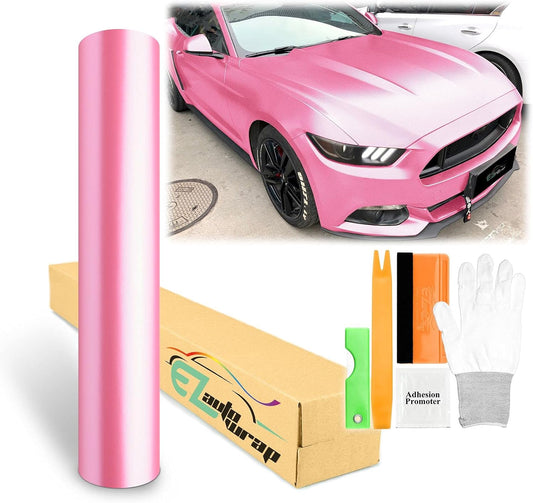 Princess Pink Matte Metallic Satin Vinyl Wrap for DIY Projects