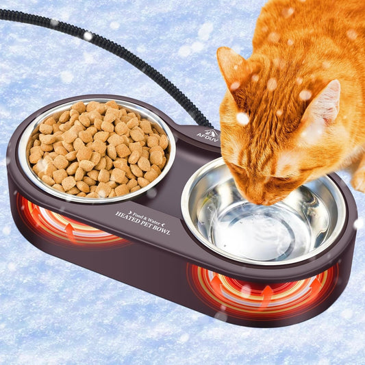 40oz Heated Water Bowl - Winter Warmer for Outdoor Pets