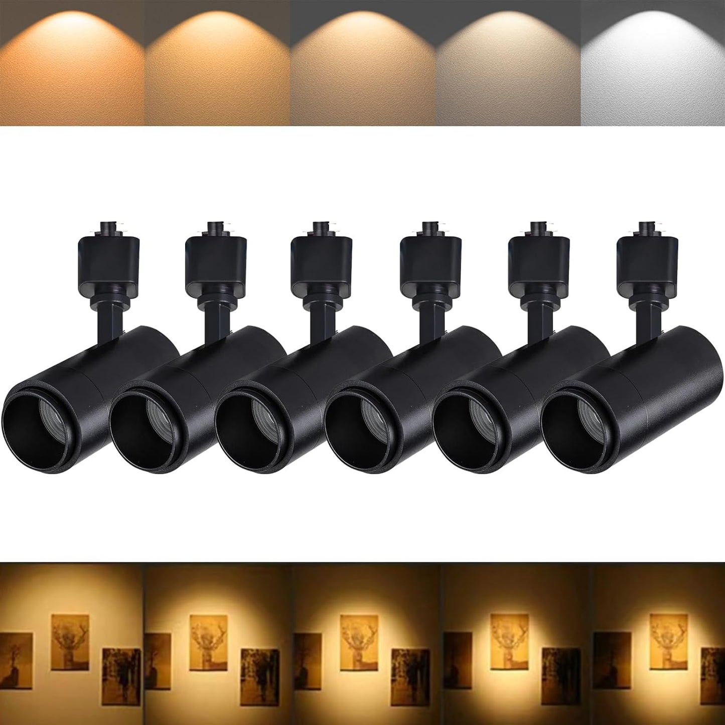 5Color LED Track Lighting Heads 12W Dimmable for Art Lighting