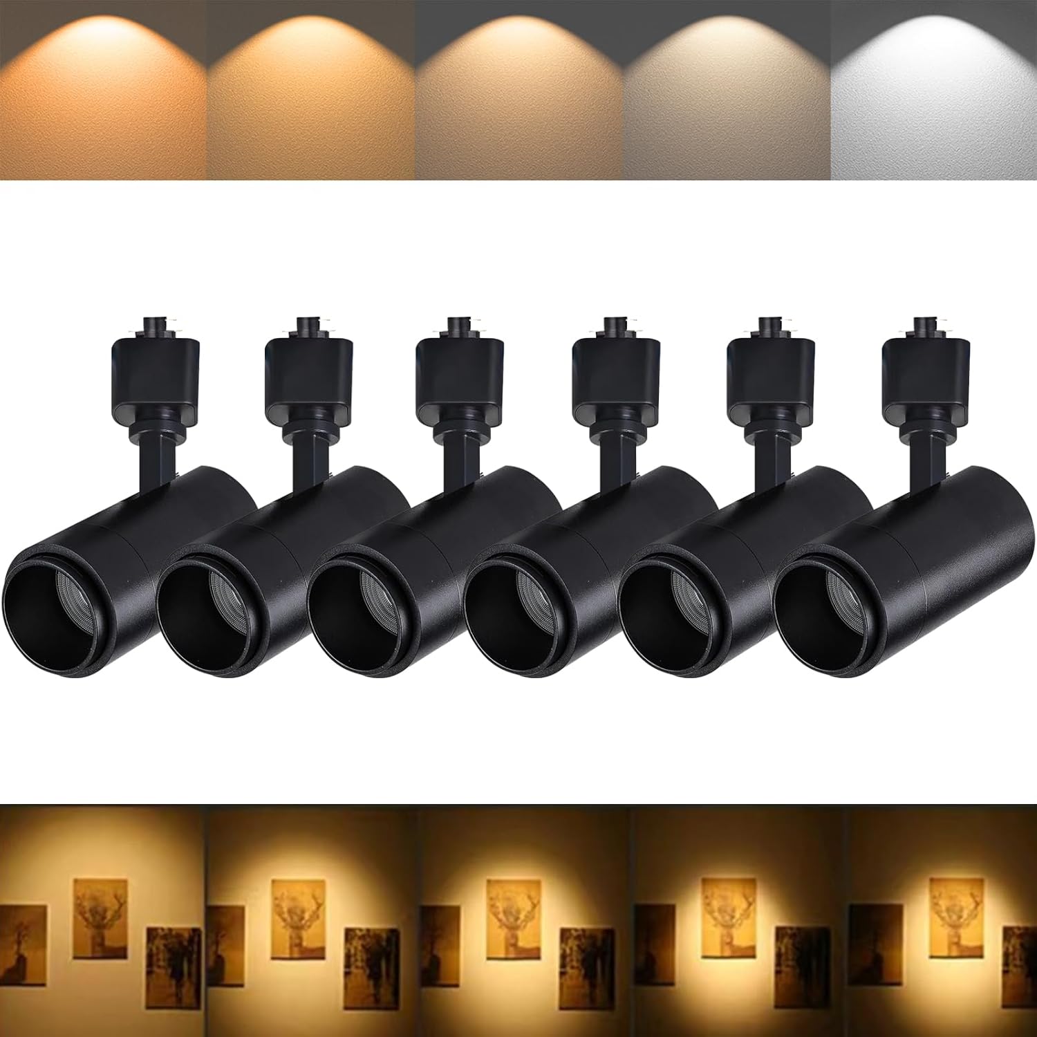 5Color LED Track Lighting Heads 12W Dimmable for Art Lighting