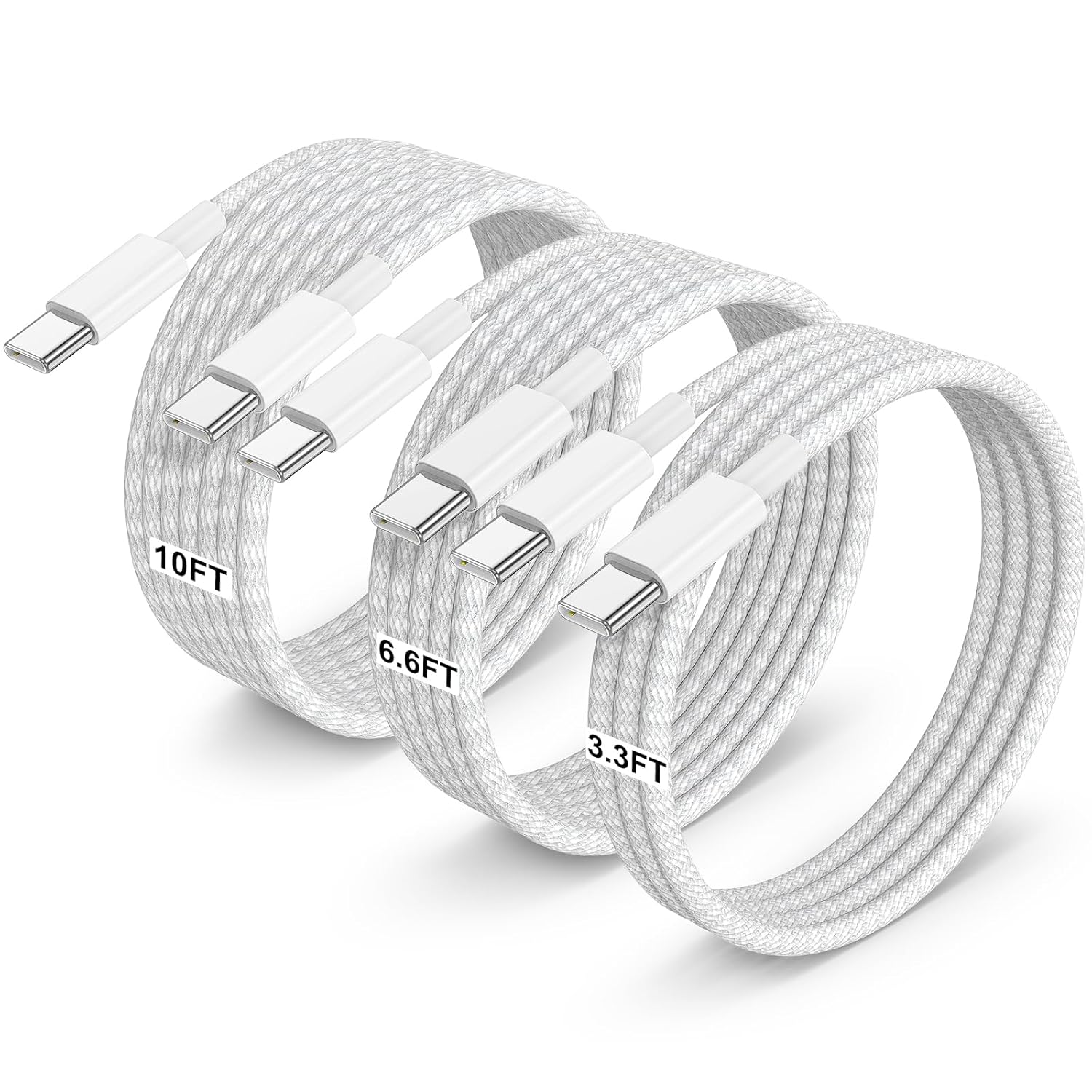 Fast Charge Trio: JERMASAL 60W USB C Cables