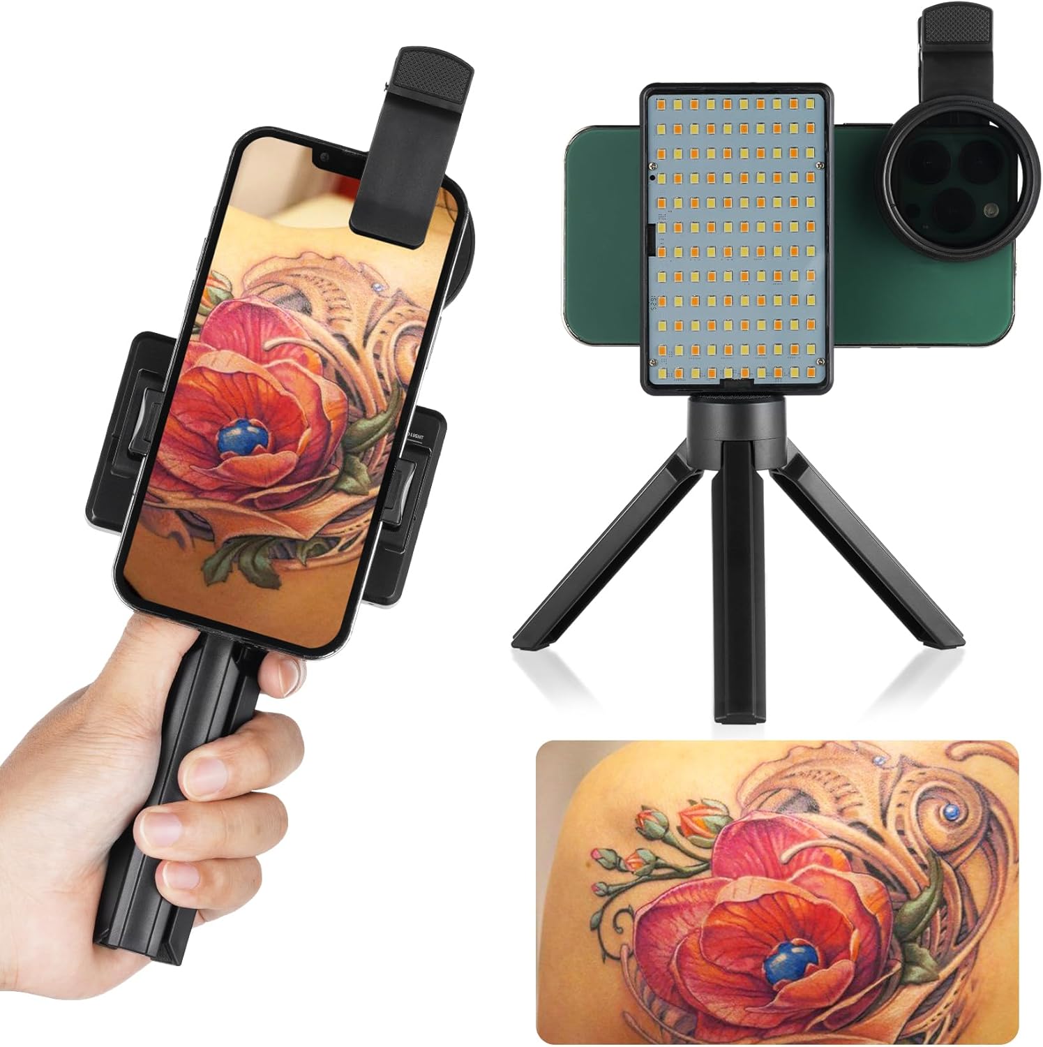 120 LED Polarized Light for Tattoo Kit with Tripod Stand