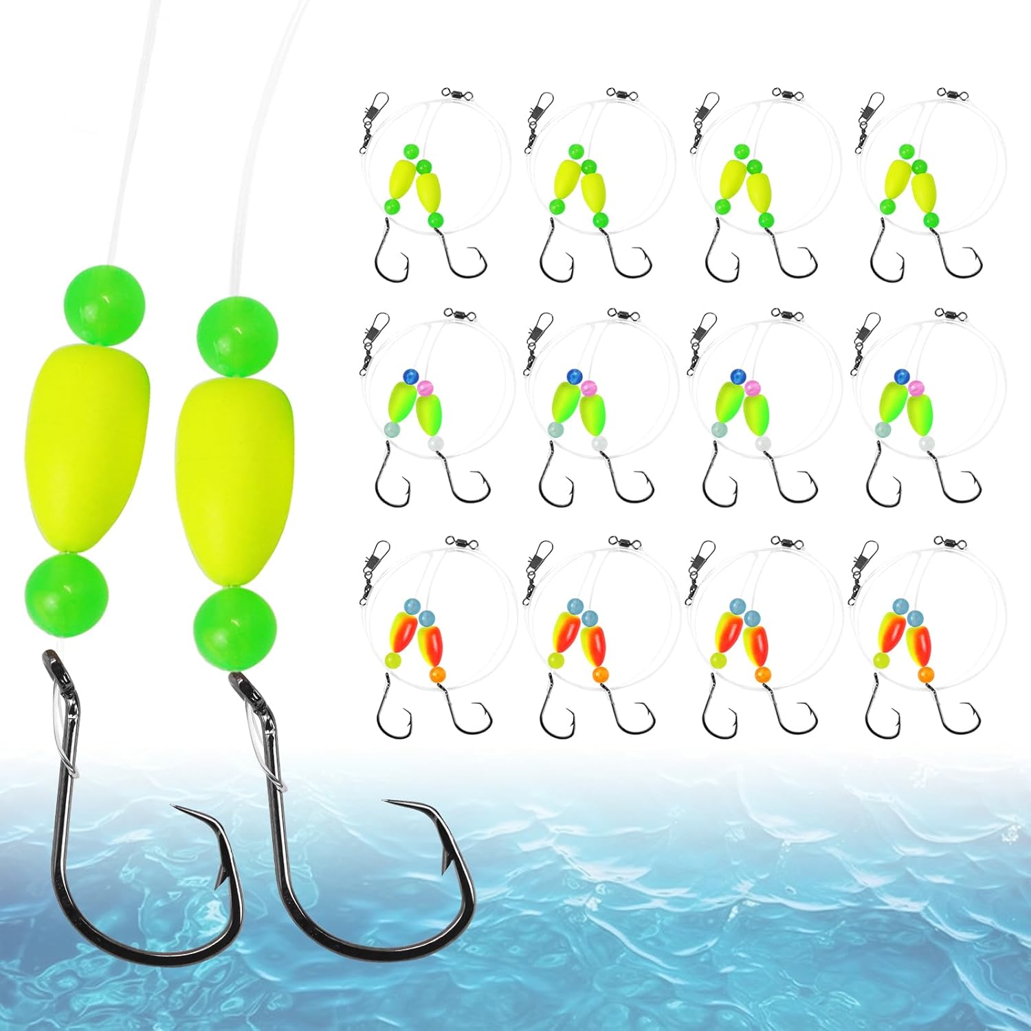 Surf Fishing Pompano Rigs - Pro Double Circle Hooks