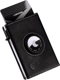 AirTag Wallet Full Grain Leather - Slim Minimalist Wallet with RFID