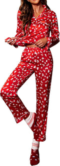 Ekouaer Silk Satin Pajamas Women's Long Sleeve 2-Piece Set