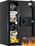 2.6 Cuft Fire Proof Safe for Home Documents - Secure, Fireproof