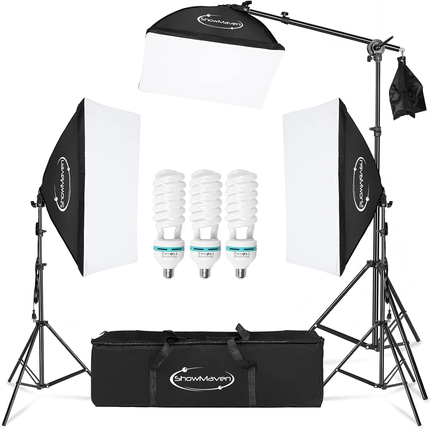 Softbox Lighting Kit for Professional Photography and Video Use