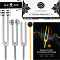 Tuning Forks for Healing Set 128Hz 256Hz 512Hz - Sound Therapy Kit
