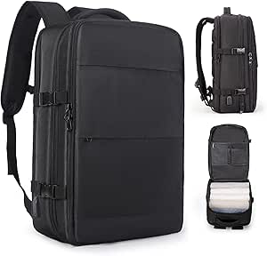 VECAVE Small Carry On Backpack for Travel with USB Charging Port