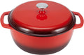 Enameled Cast Iron Dutch Oven, Round 4.3-Quart - Compact Heat