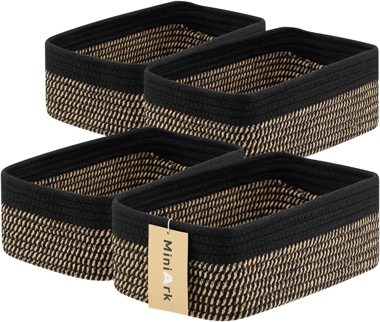 Small Storage Baskets for Organizing | Woven Rope Baskets