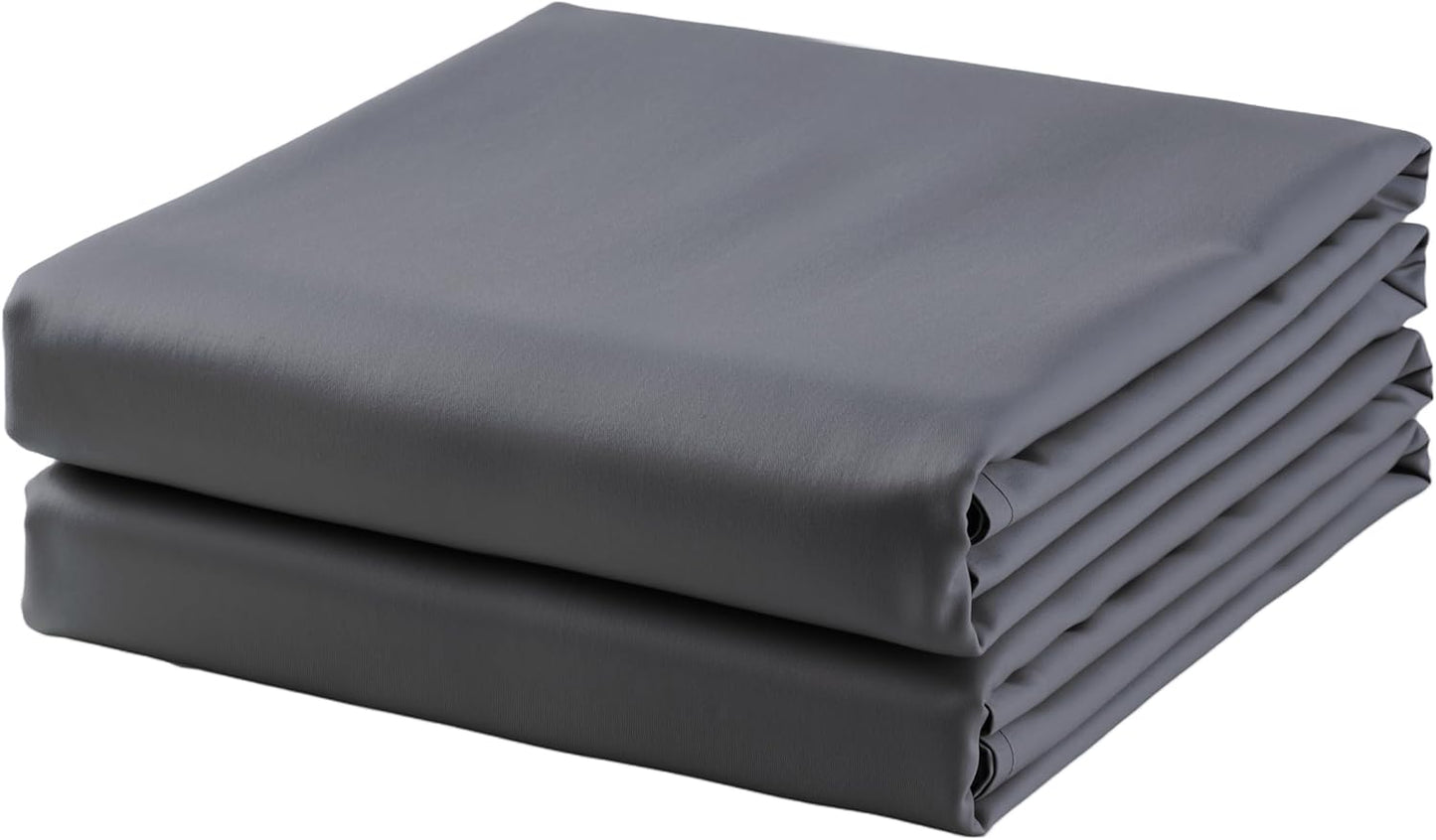 2-Pack Cotton Twin Flat Sheet Only, 600 Thread Count Luxury